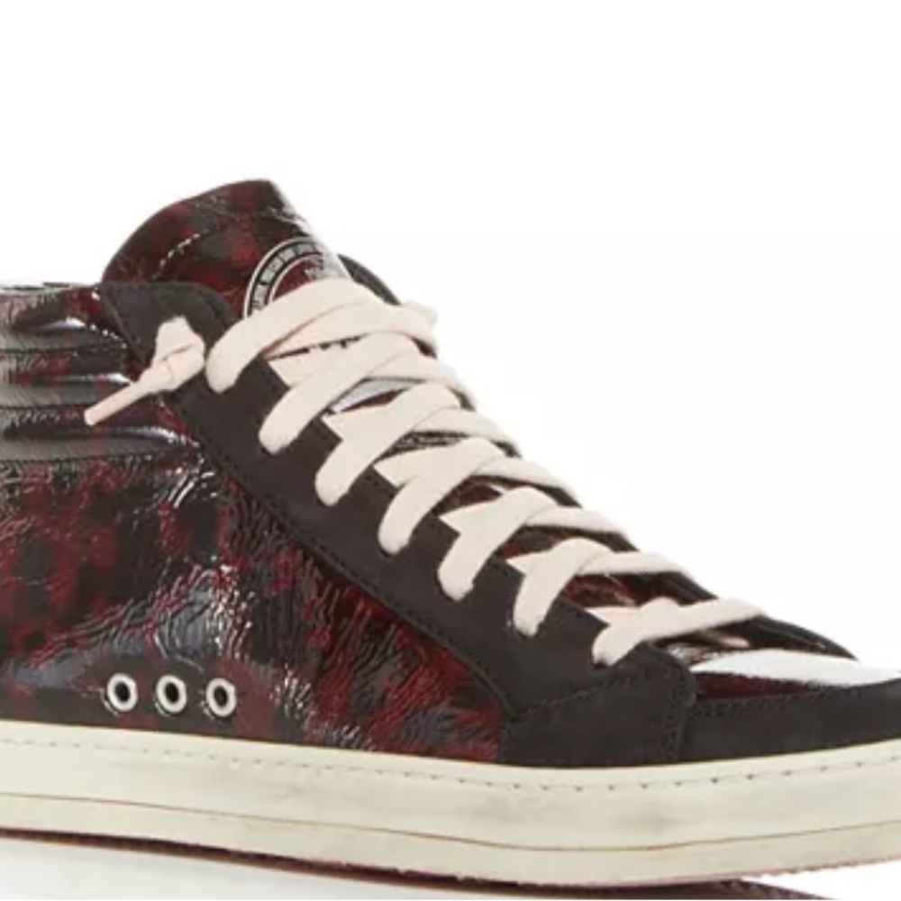 P448 Tortoiseshell Print High-Top Sneakers -Rare